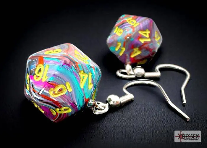 Ohrhänger MINI D20 Festive Mosaic (1 Paar), sprachunabhängig