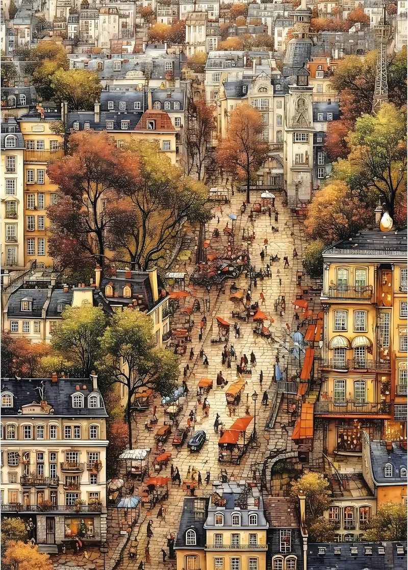 PFG Ancient Street (1000pcs) (Usage/Used - PUZZLES FOR GOOD)