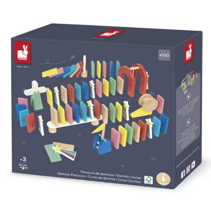 Domino-Bausatz – Hindernisparcours 100 Teile 3+