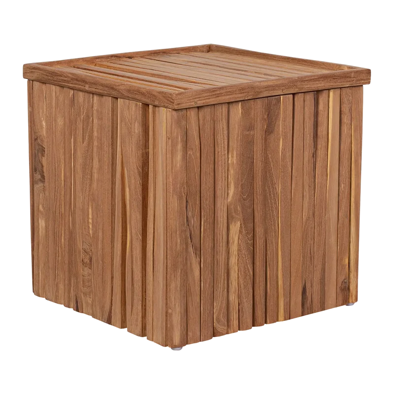 Teak Box Hocker Oxford
