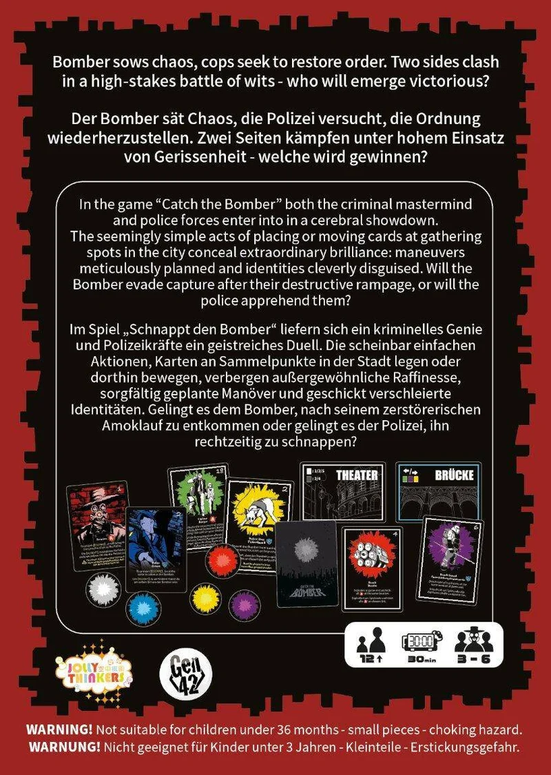 Catch the Bomber/ Schnappt den Bomber, deutsch