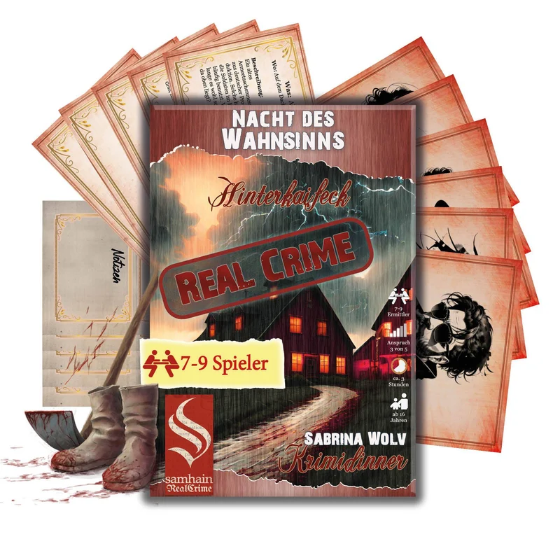 Nacht des Wahnsinns - Real Crime Dinner, deutsch