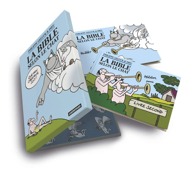Philippe Geluck & Dieu – La Bible selon le Chat - Coffret 2 volumes