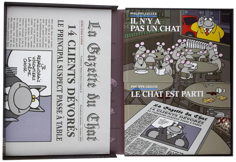 Philippe Geluck – Le Chat passe à table - Coffret 2 volumes
