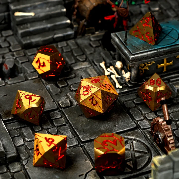 Rage Within - Metall-Würfelset RPG