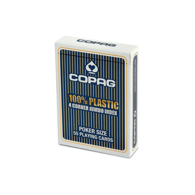 Plastik Poker - COPAG 100% Jumbo Index blau, sprachunabhängig