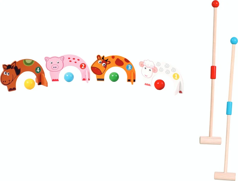 Spielba Kinder Krocket mit Tierfiguren