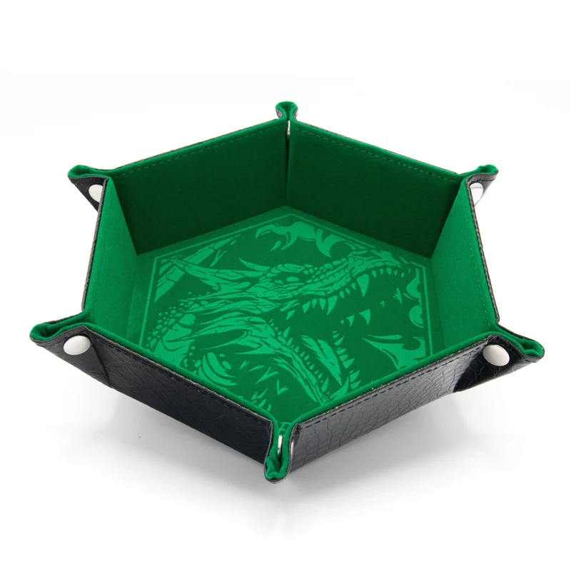 Grün Critstone DiceTray - faltbar | Dragon Skin Edition, sprachunabhängig