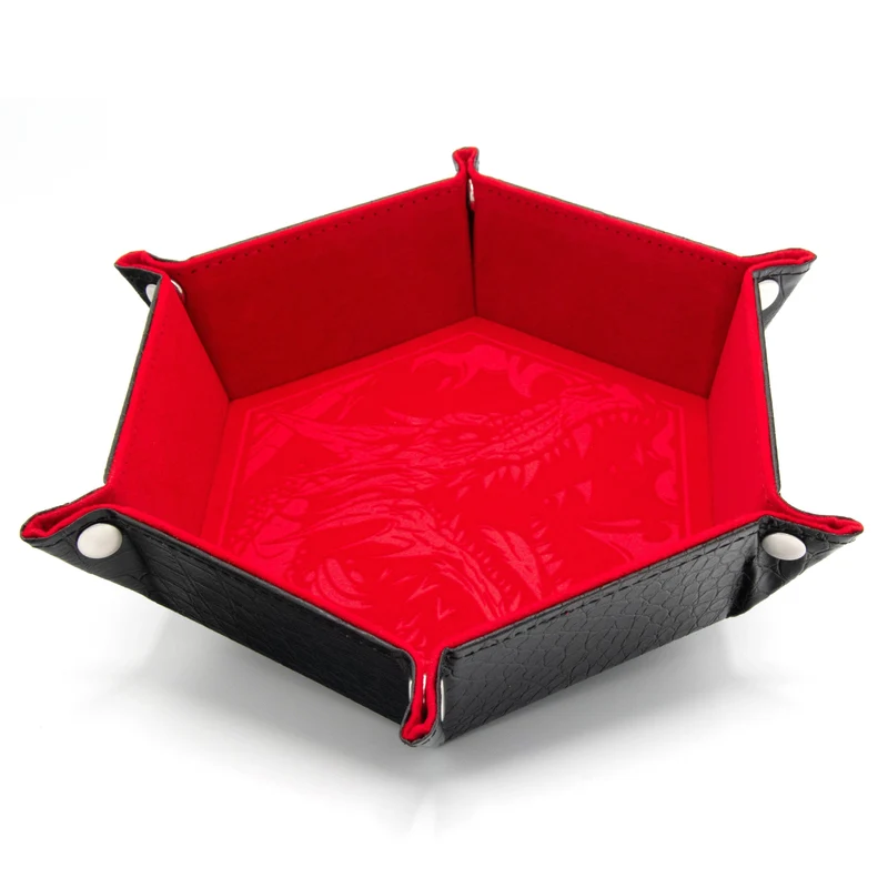 Rot Critstone DiceTray - faltbar | Dragon Skin Edition, sprachunabhängig