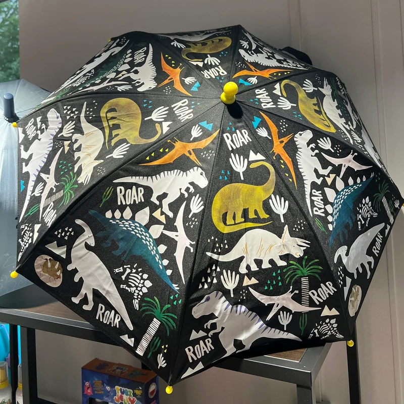 Magischer Farbwechselschirm - Dinosaurier