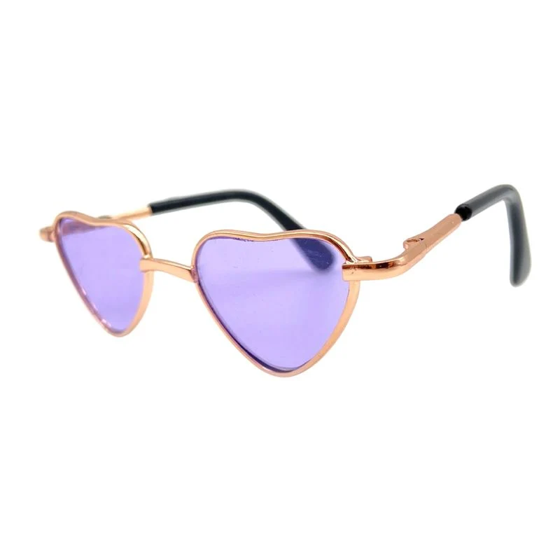 Herzförmige Brille für Alpakas – Violet