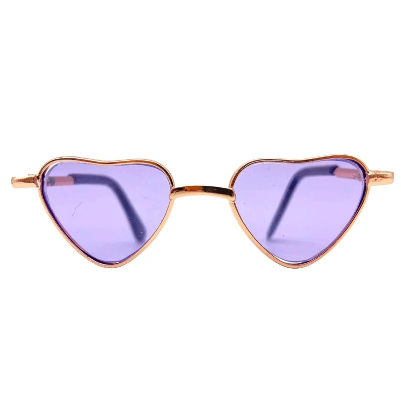 Herzförmige Brille für Alpakas – Violet