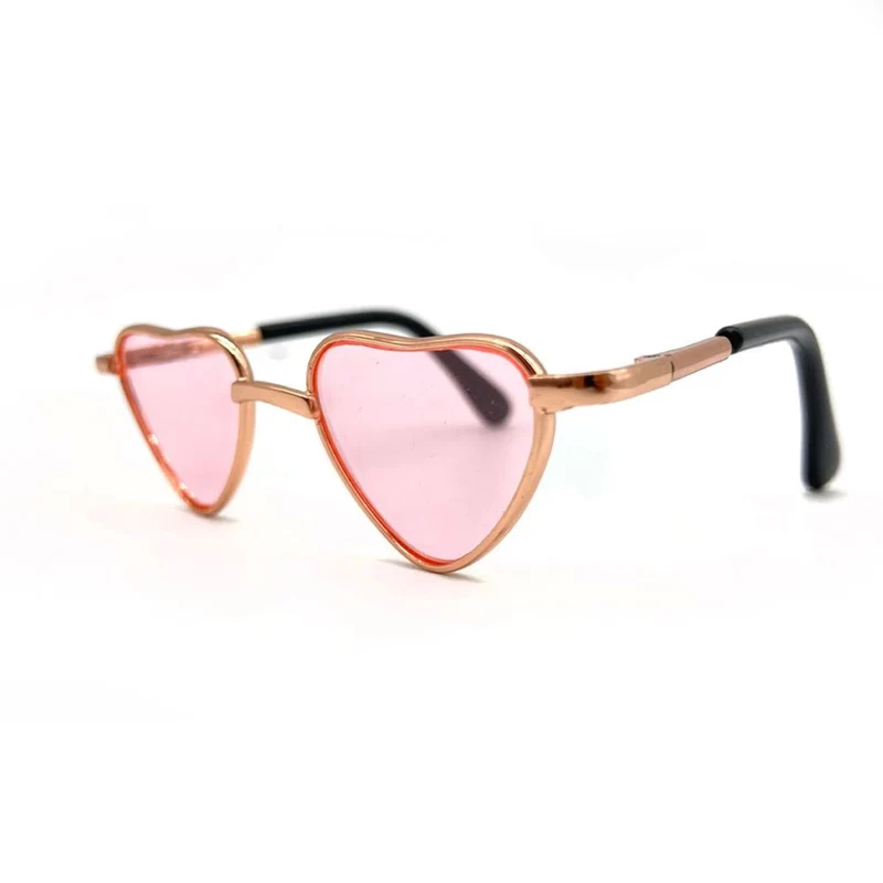 Herzförmige Brille für Alpakas – Pink