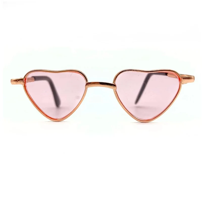 Herzförmige Brille für Alpakas – Pink