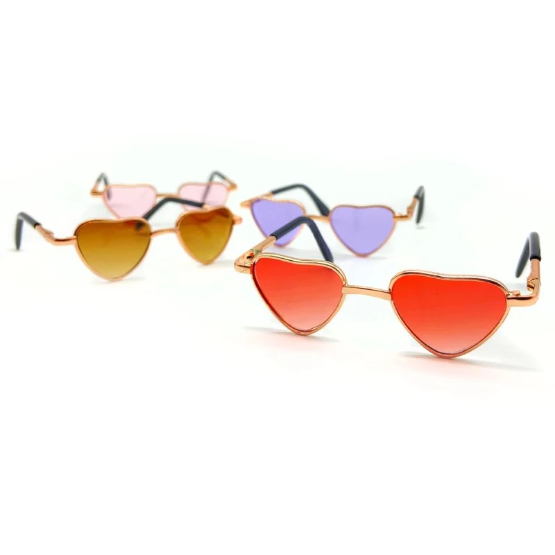 Herzförmige Brille für Alpakas – Pink