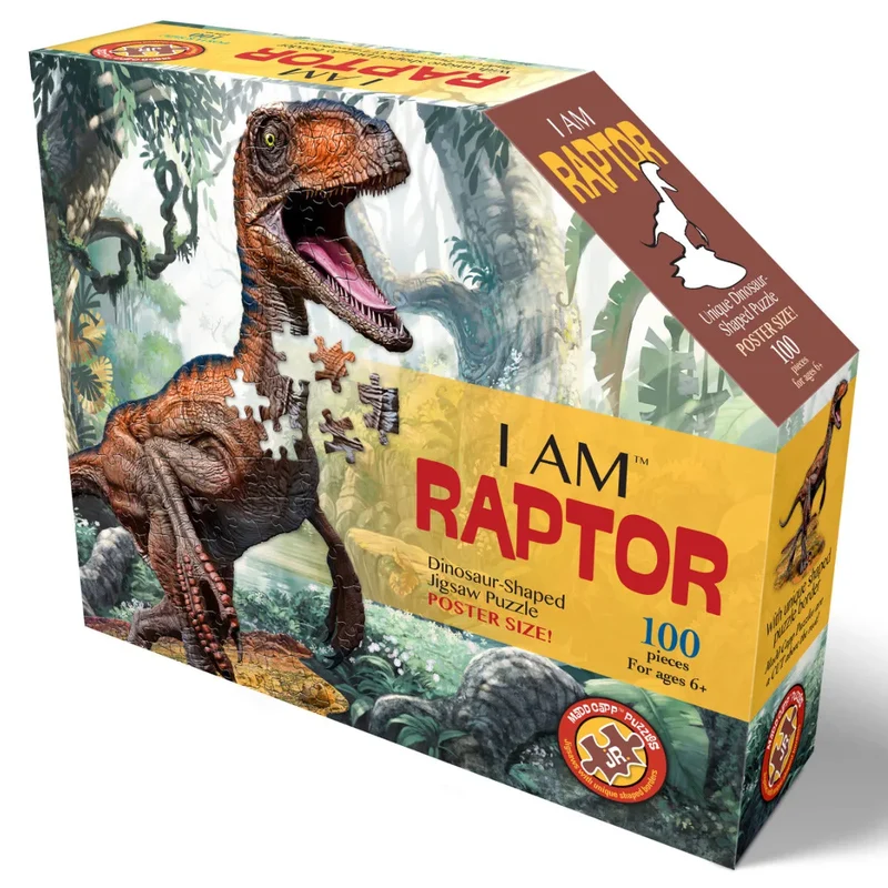 Madd Capp Puzzle - Junior Velociraptor - 100 XL Teile