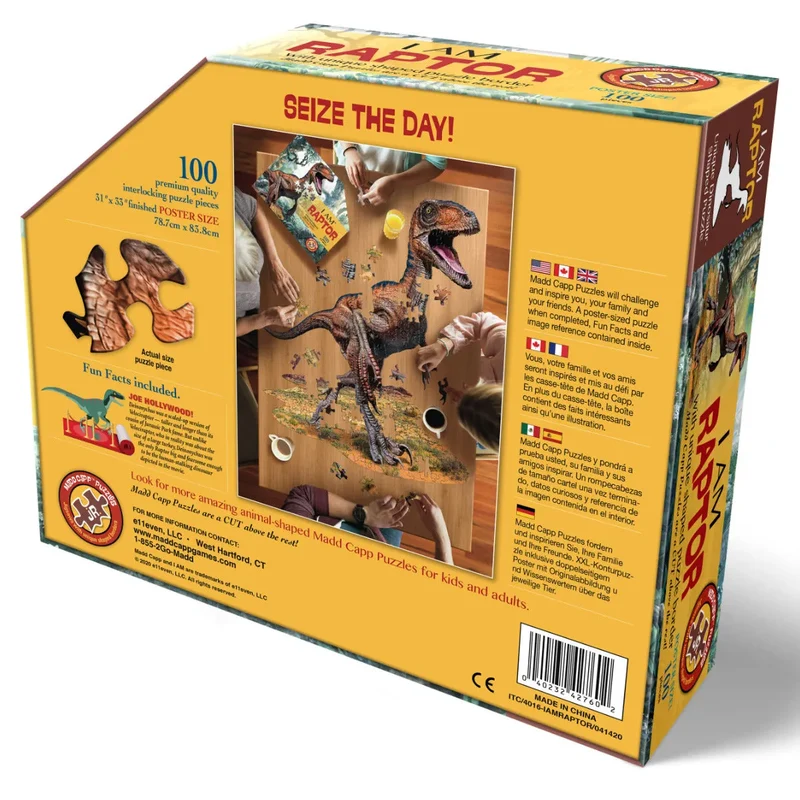 Madd Capp Puzzle - Junior Velociraptor - 100 XL Teile