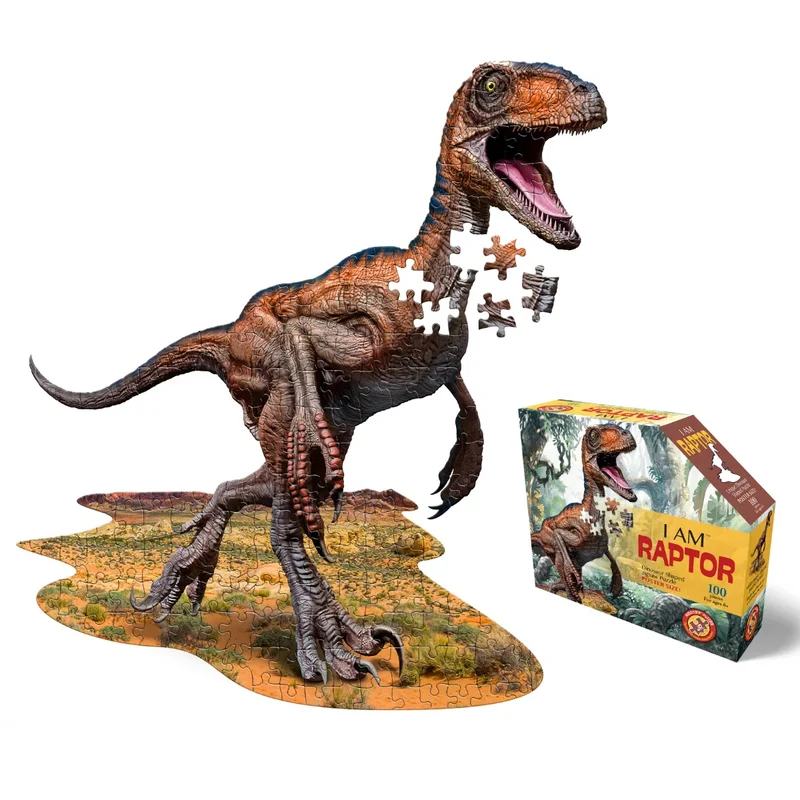 Madd Capp Puzzle - Junior Velociraptor - 100 XL Teile
