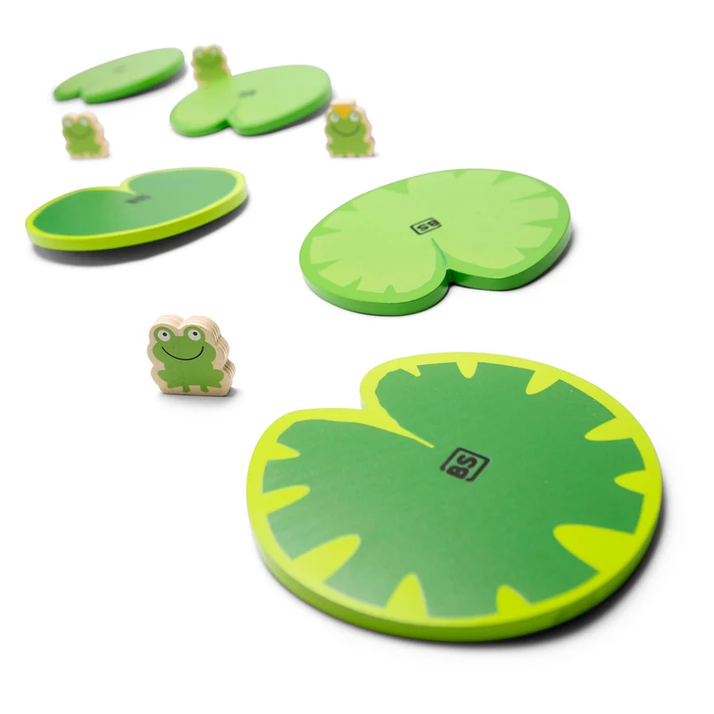 Holz-Sinnes-Spiel – Sammeln Sie Frösche