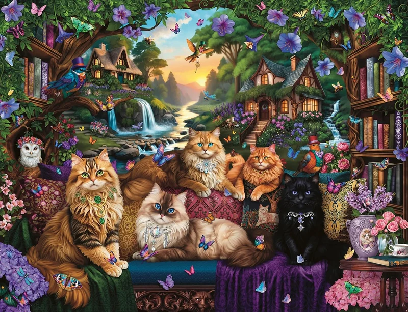 Ravensburger Cat Tail Cottage (2000pcs)