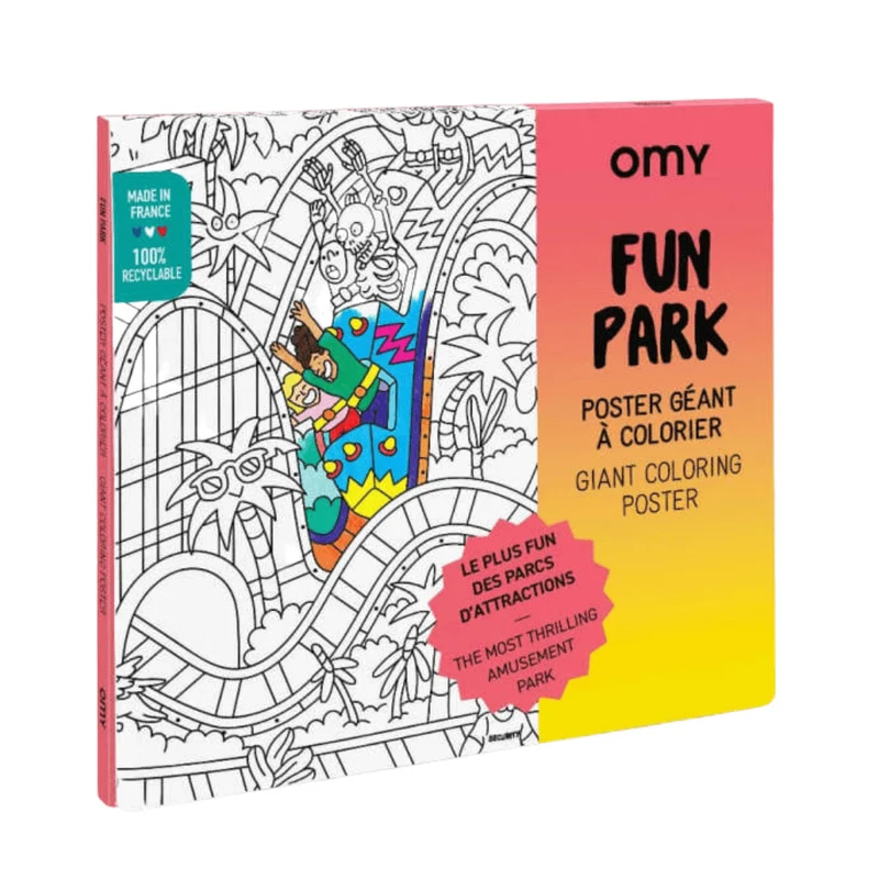 Riesiges Malbuch – Vergnügungspark 100 x 70 cm