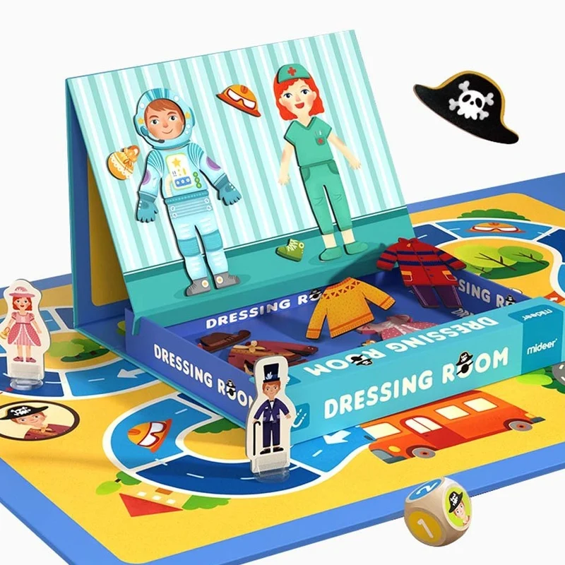 Magnetisches Puzzle und Spiel 2in1 – Kleidung