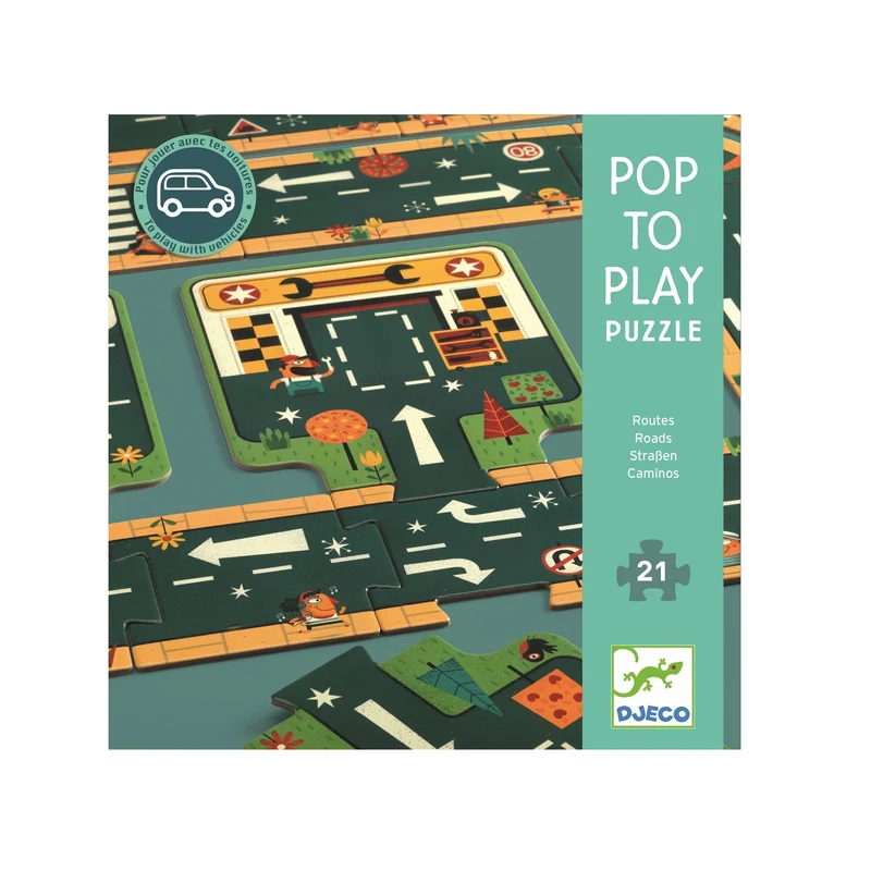 Kartonpuzzle – Straßen