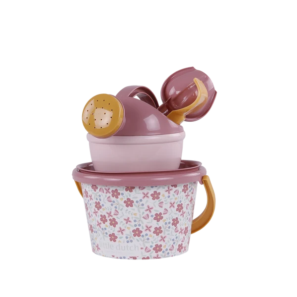 5-teiliges Strandset – Pink Flowers