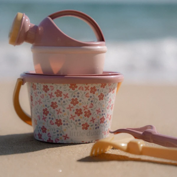 5-teiliges Strandset – Pink Flowers