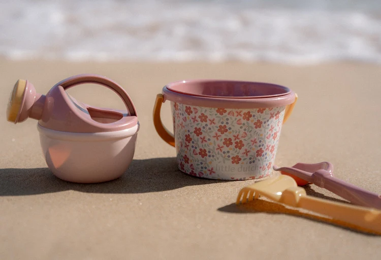 5-teiliges Strandset – Pink Flowers