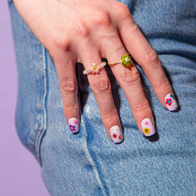 Nagelsticker – Flower 120 Stück
