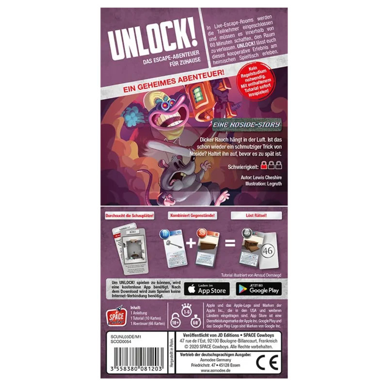 Asmodee - Unlock! Eine Noside - Story (Einzelszenario) Box3 - deutsch