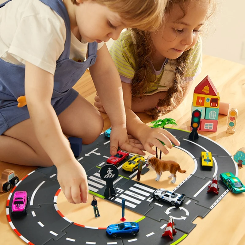 Puzzle Rennbahn - 38 Teile