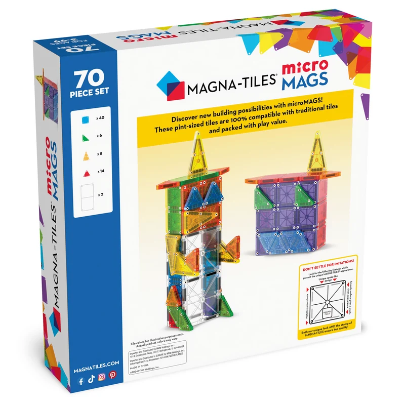 Magnetbausteine – microMAGS 70 Teile