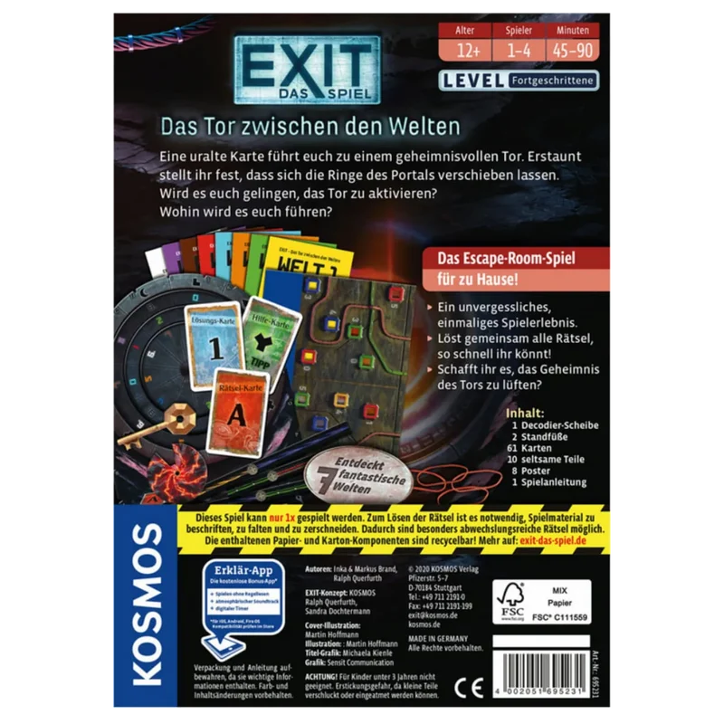 Kosmos EXIT - Exit das Spiel - Das Tor zwischen den Welten