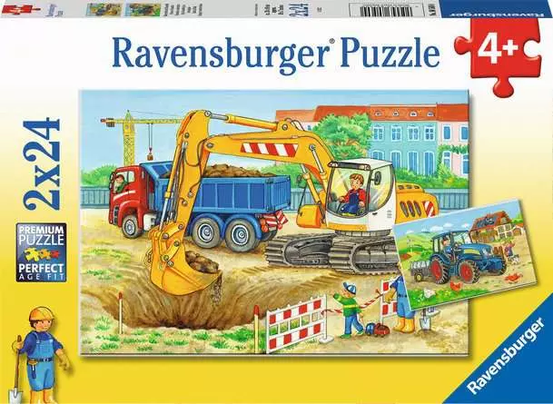 DMG Ravensburger Farm & Construction Site (2 x 24pcs) (DAMAGED BOX)