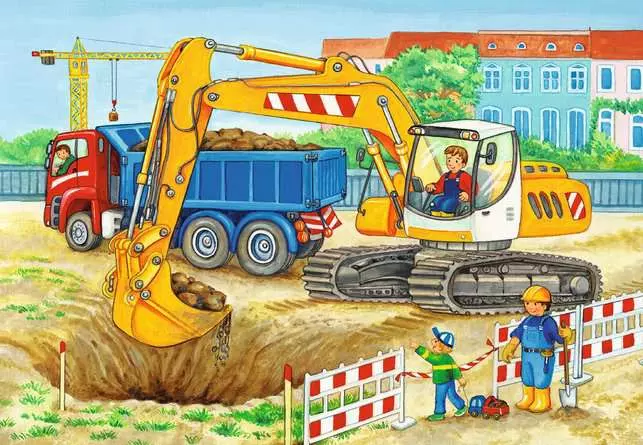 DMG Ravensburger Farm & Construction Site (2 x 24pcs) (DAMAGED BOX)