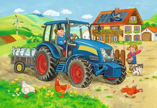 DMG Ravensburger Farm & Construction Site (2 x 24pcs) (DAMAGED BOX)