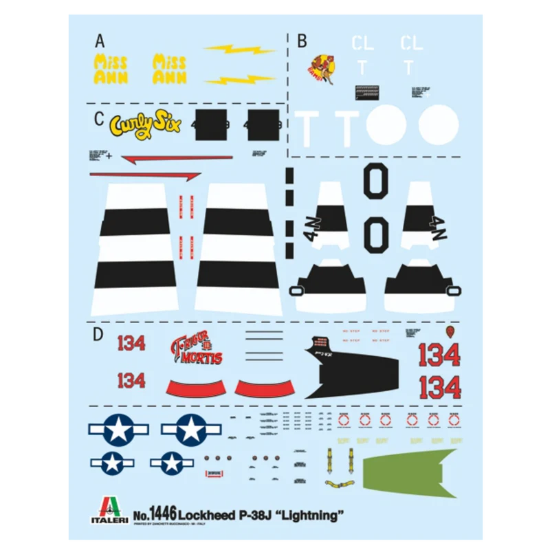 Italeri 1446 - US P - 38J Lightning 1:72