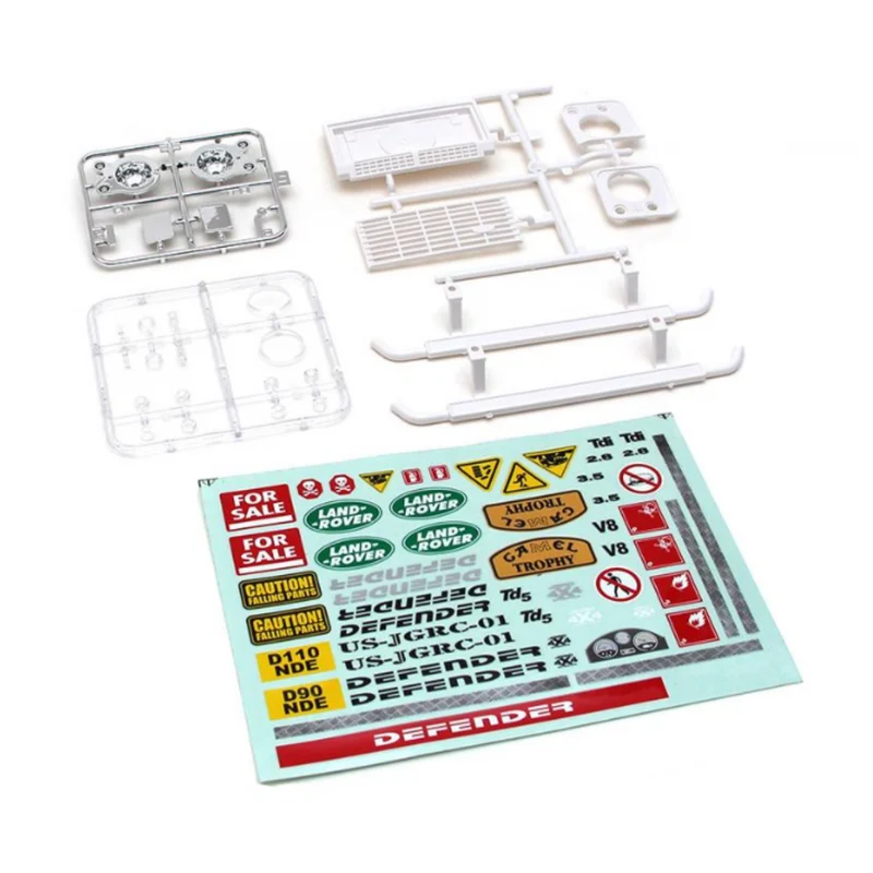 Team Raffee 302215 - TRC Defender Pickup Truck 1 - 10 Hard Body D110 unlackiert