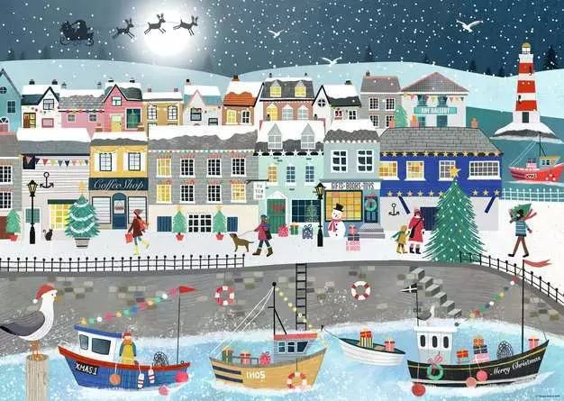 DMG Ravensburger Coastal Christmas (1000pcs) (DAMAGED BOX)