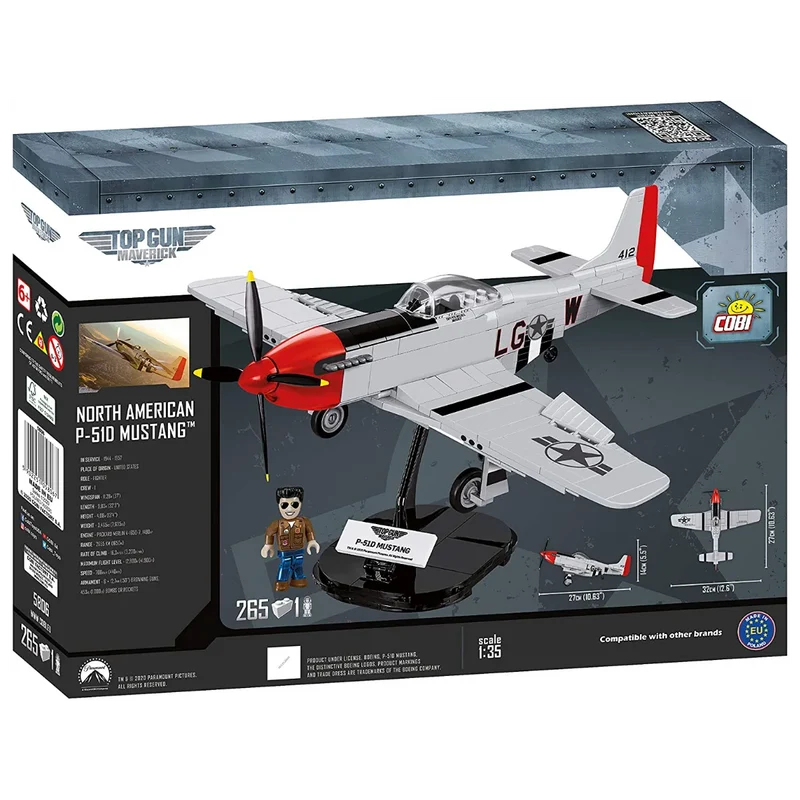 Cobi 5806 - TOP GUN P - 51D Mustang - Klemmbausteine