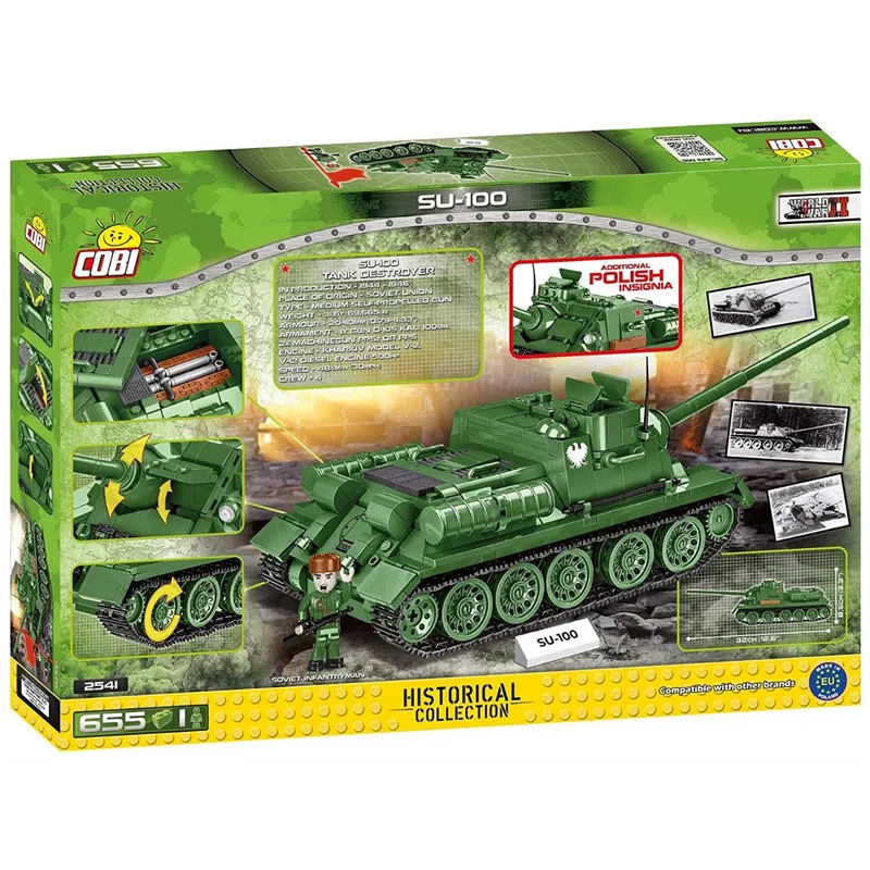 Cobi 2541 - Panzer SU - 100 - Klemmbausteine