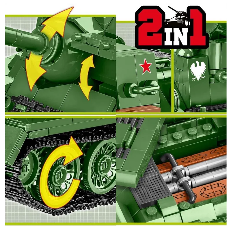 Cobi 2541 - Panzer SU - 100 - Klemmbausteine
