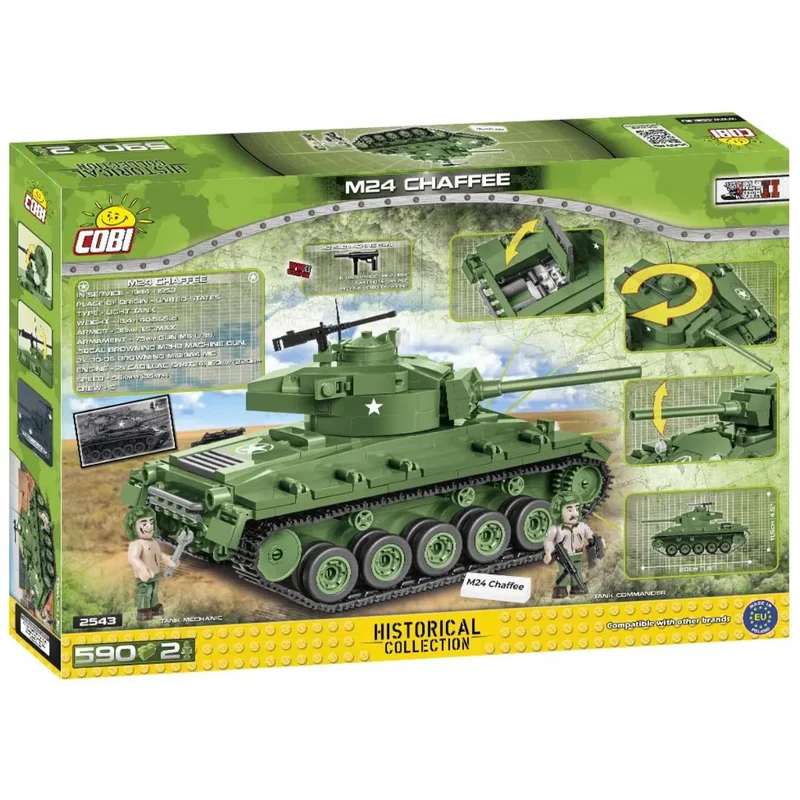 Cobi 2543 - Panzer M24 Chaffee - Klemmbausteine