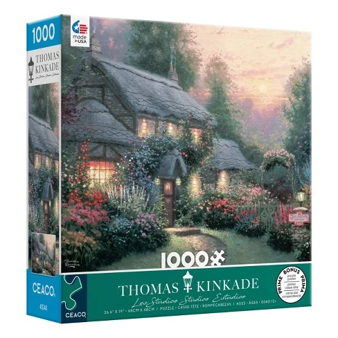 PFG Julianne's Cottage, Thomas Kinkade (1000pcs) (Usage/Used - PUZZLES FOR GOOD)