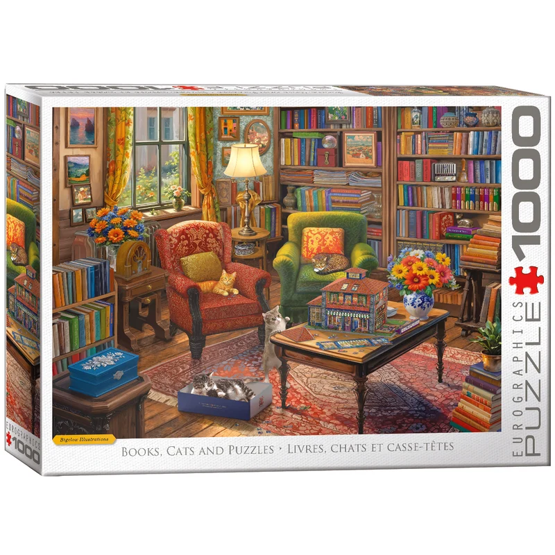 Books, Cats and Puzzles (1000pcs)