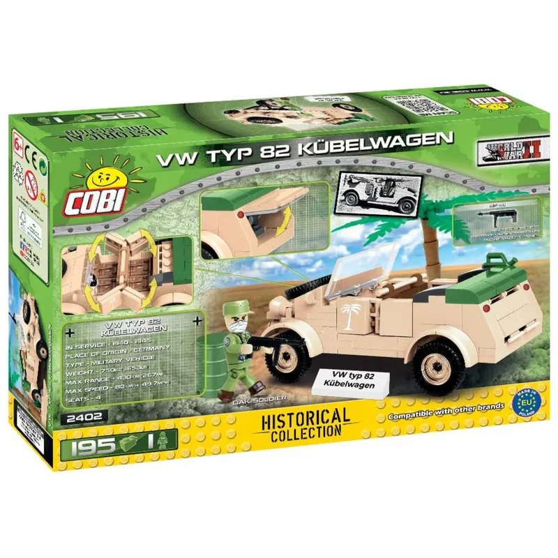Cobi 2402 - VW Typ 82 Kübelwagen - Klemmbausteine