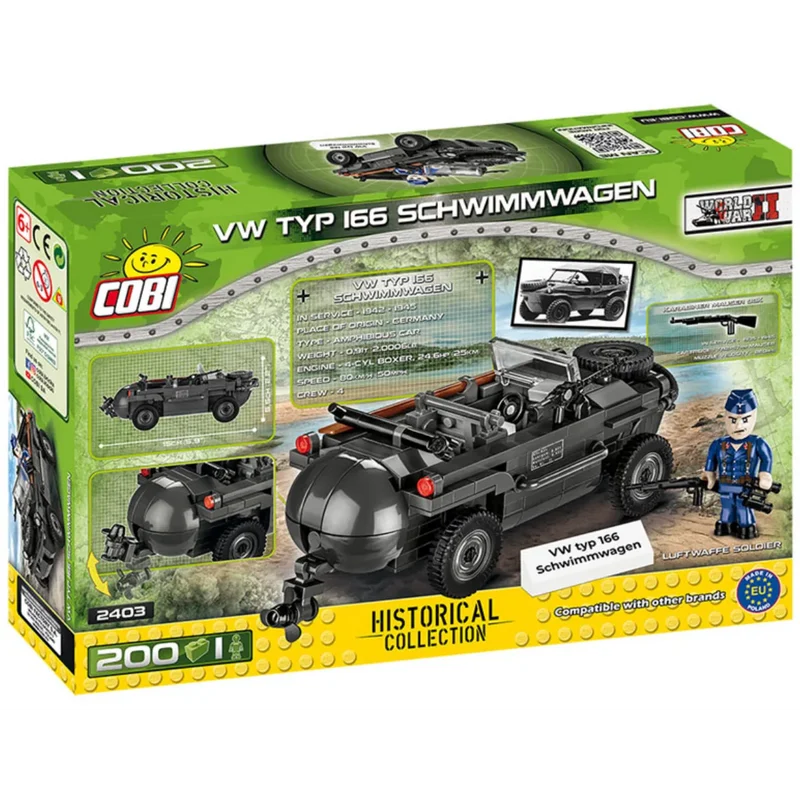 Cobi 2403 - VW Typ 166 Schwimmwagen - Klemmbausteine