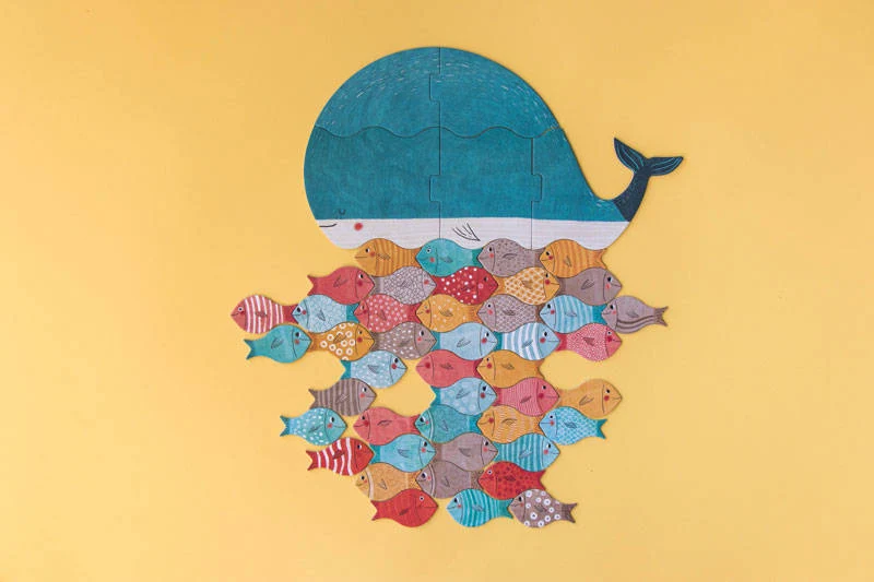 Puzzle – Wal und Fische